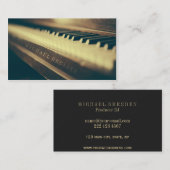 Vintages Klavier mit Ihrem Markennamen Visitenkarte (Vorne/Hinten)