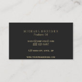 Vintages Klavier mit Ihrem Markennamen Visitenkarte (Rückseite)