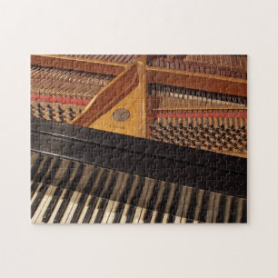 Vintages Klavier-Tastatur-und Button-Puzzlespiel Puzzle