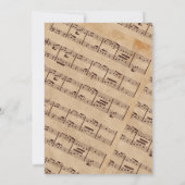 Vintages Klavierkonzert Einladung (Rückseite)