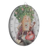 Vintages Kleeblatt Herz und St. Patrick's Day Dartscheibe (Vorderseite Links)