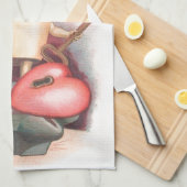 Vintages Kleeblatt Herz und St. Patrick's Day Handtuch (Viertel Falte)