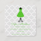 Vintages Kleid - Nahkampf und Veränderungen Quadratische Visitenkarte (Vorderseite)