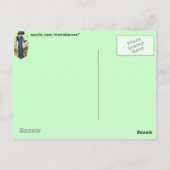 Vintages Kleid Postkarte (Rückseite)