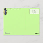 Vintages Kleid Postkarte (Rückseite)