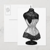 Vintages Kleidungsformular Postkarte (Vorne/Hinten)