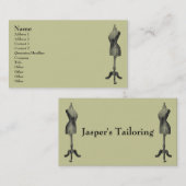 Vintages Kleidungsformular Visitenkarte (Vorne/Hinten)