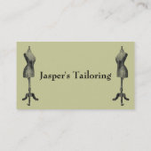 Vintages Kleidungsformular Visitenkarte (Rückseite)