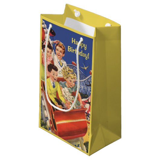 Vintages Kleine Geschenktüte (Vorderseite Schrägansicht)