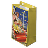 Vintages Kleine Geschenktüte (Rückseite Schrägansicht)