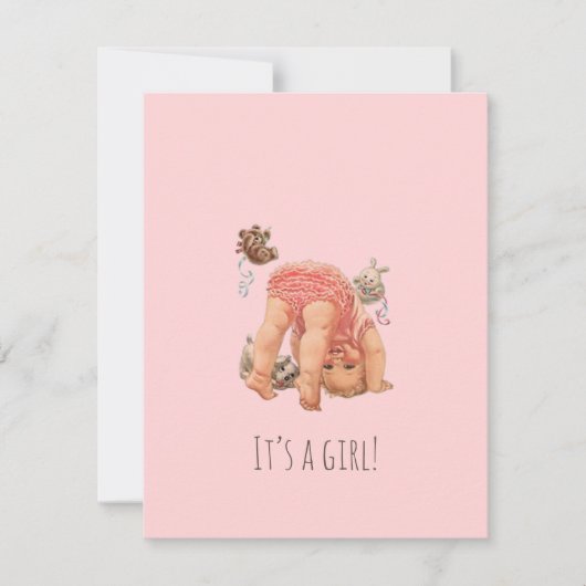 Vintages kleines Baby-Duschgeschenk (Vorderseite)