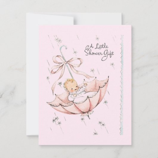 Vintages kleines Baby-Duschgeschenk (Vorderseite)