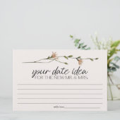 Vintages kleines Blumenspiel Briefpapier (Stehend Vorderseite)