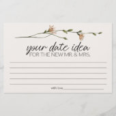 Vintages kleines Blumenspiel Briefpapier (Vorderseite)