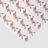 Vintages Kleines Gepäckstreupapier Seidenpapier (Ausschnitt)