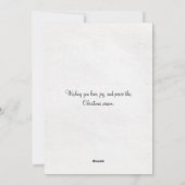 Vintages kleines Mädchen am Feuerplatz Weihnachten (Rückseite)