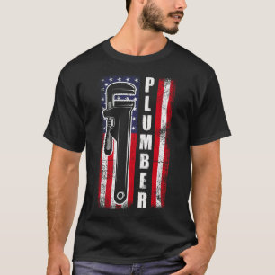 Vintages Klempnerschlüssel für die amerikanische F T-Shirt