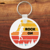 Vintages Klettern im Retroboulding Schlüsselanhänger (Vorderseite)