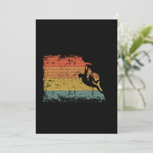 Vintages Kletterparadies Einladung (Stehend Vorderseite)