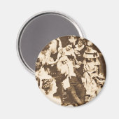 Vintages Klischee - Der Weihnachtsmann und die Dam Magnet (Vorderseite/Rückseite)