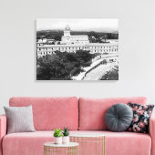 Vintages Kloster von Cannes Saint-Honorat Leinwanddruck (Insitu (Wohnzimmer))