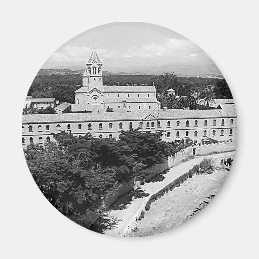 Vintages Kloster von Cannes Saint-Honorat Magnet (Vorne)
