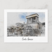 Vintages Knossos Palace Postcard - Heraklion Feiertagspostkarte (Vorderseite)