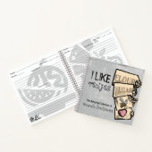 Vintages Kochbuch für personalisierte Rezepte Notizblock (Innenseite)