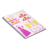 Vintages Kochbuch-Monogramm Notizblock (Rechte Seite)