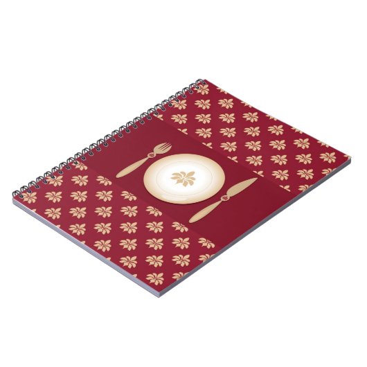 Vintages Kochbuch Notizblock (Linke Seite)