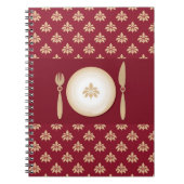 Vintages Kochbuch Notizblock (Vorderseite)