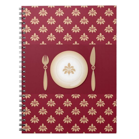 Vintages Kochbuch Notizblock (Vorderseite)