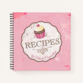 Vintages Kochbuch Notizblock (Vorderseite)