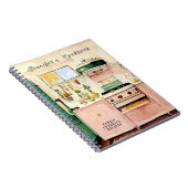 Vintages Kochbuch Notizblock (Rechte Seite)