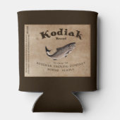 Vintages Kodiak-Lachs-Label Dosenkühler (Rückseite)