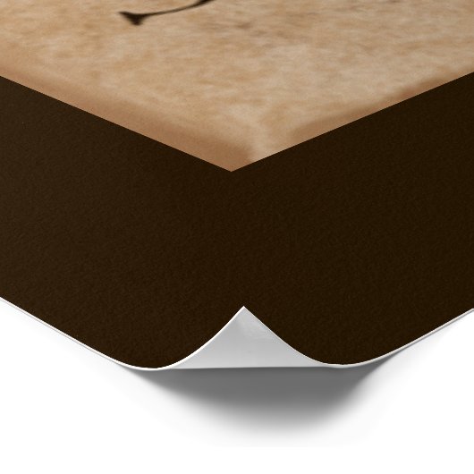 Vintages Kodiak-Lachs-Label Poster (Ecke)