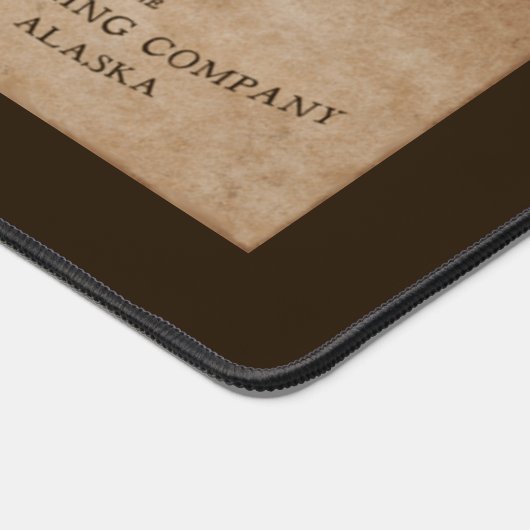 Vintages Kodiak-Lachs-Label Schreibtischunterlage (Ecke)