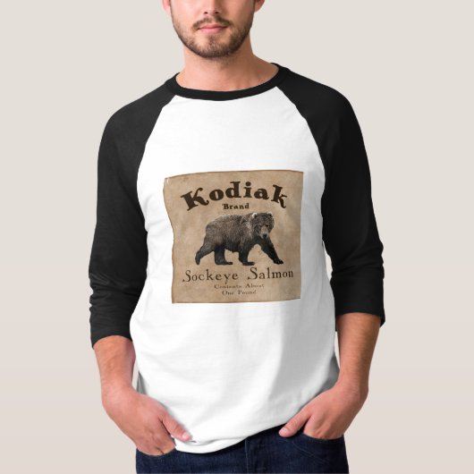 Vintages Kodiak-Lachs-Label T-Shirt (Vorderseite)