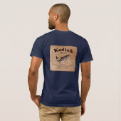 Vintages Kodiak-Lachs-Label T-Shirt (Schwarz voll)