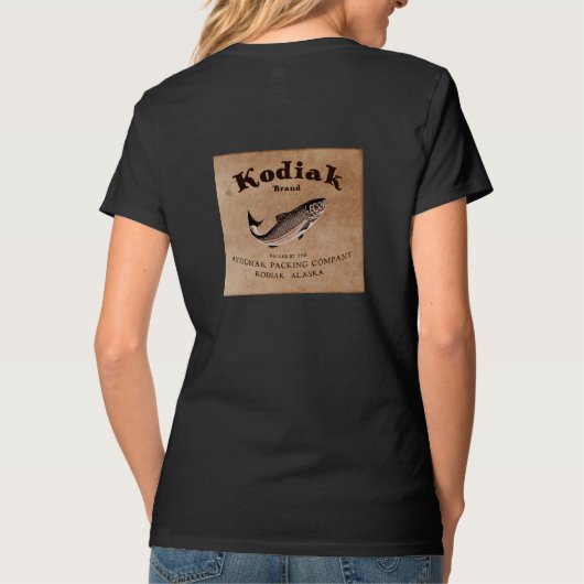 Vintages Kodiak-Lachs-Label T-Shirt (Rückseite)