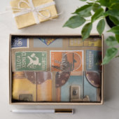 Vintages Koffer-Entcouppapier Seidenpapier (Geschenk)