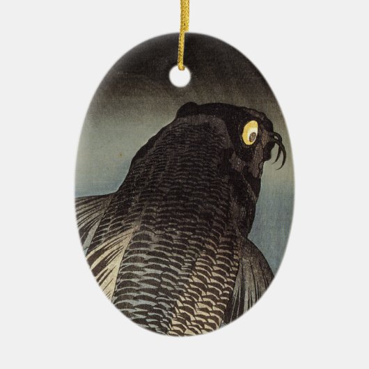 Vintages Koi-Ornament Keramik Ornament (Vorne)