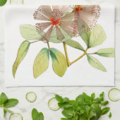 Vintages Kolibri-Vogel-Blumen-Küchen-Tuch Geschirrtuch (Gefaltet)