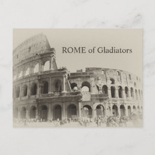 Vintages Kolosseum - Rom der Gladiatoren Postkarte