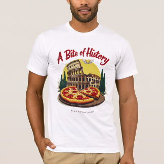 Vintages Kolosseum Rom & Neapolitanische Pizza Kun T-Shirt