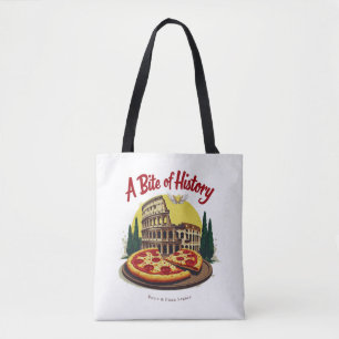 Vintages Kolosseum Rom & Neapolitanische Pizza Kun Tasche