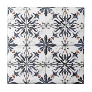 Vintages, kompliziertes Muster Fliese