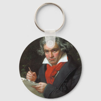 Vintages Komponistenportrait, Ludwig von Beethoven Schlüsselanhänger