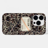 Vintages Kompositionsbuch Black VNTG Case-Mate iPhone Hülle (Rückseite (Horizontal))