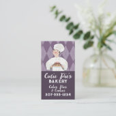 Vintages Konditorgebäck Koch Backwaren Backwaren Visitenkarte (Stehend Vorderseite)